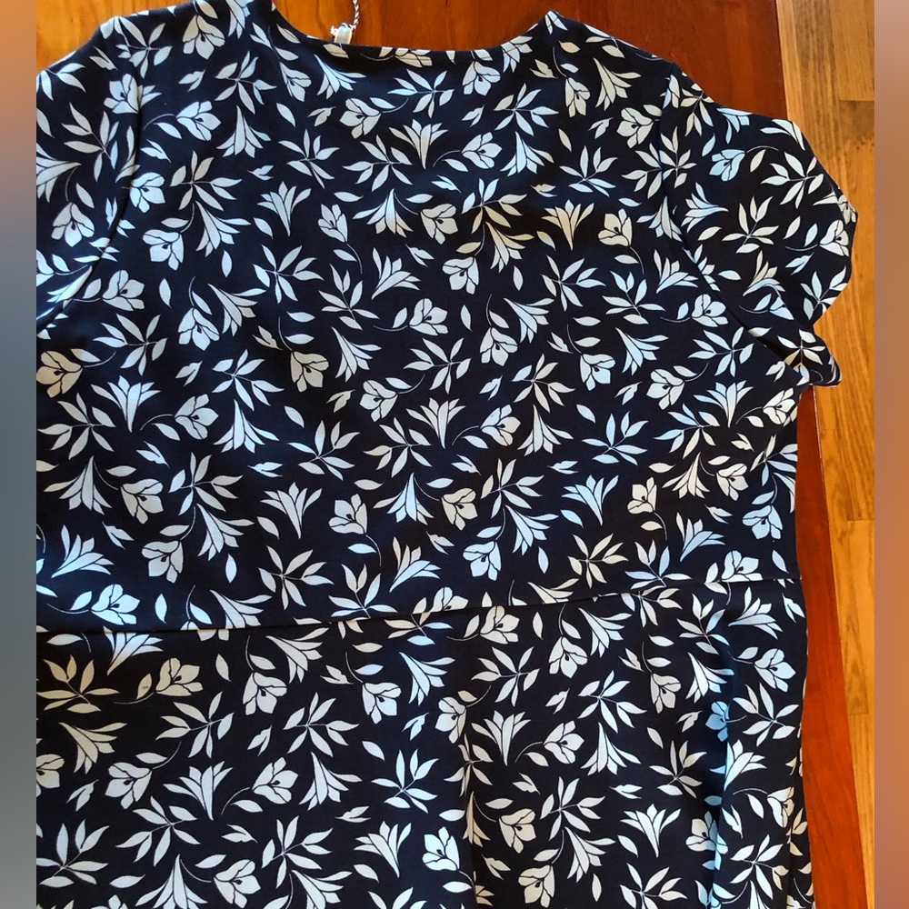 Draper James flowered blue dress